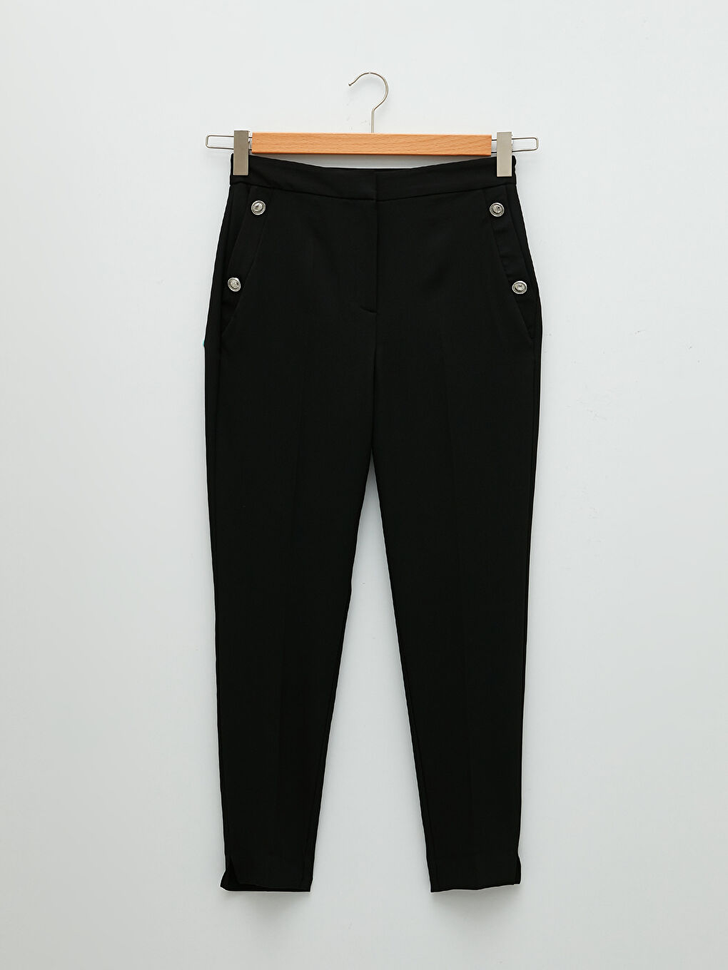 Standard Fit Pocket Detailed Women's Trousers-6