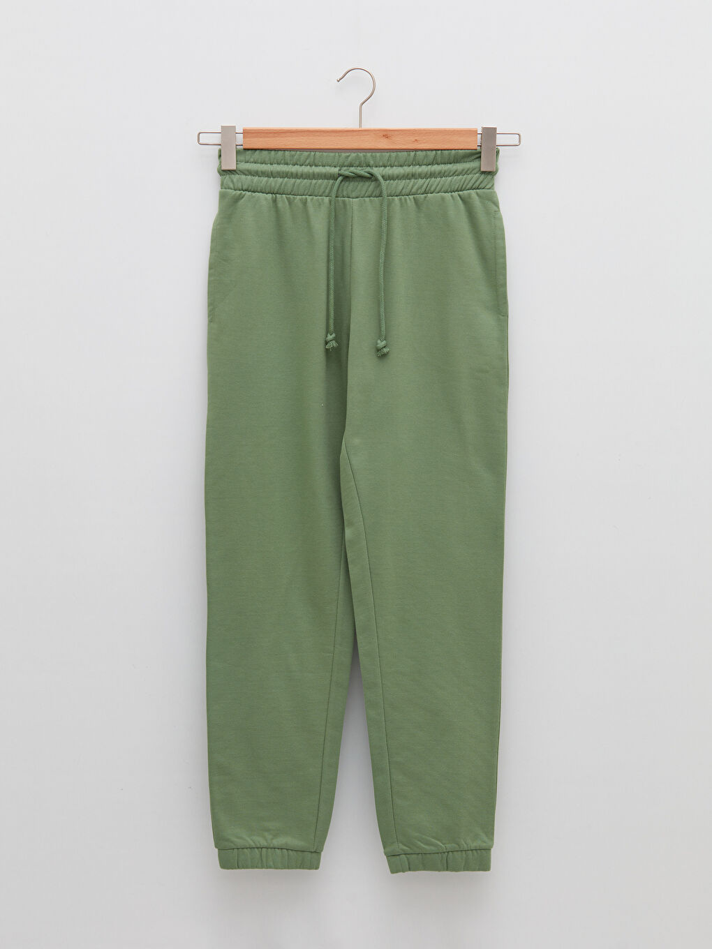 بنطلون رياضي سادة بخصر مرن للسيدات-5