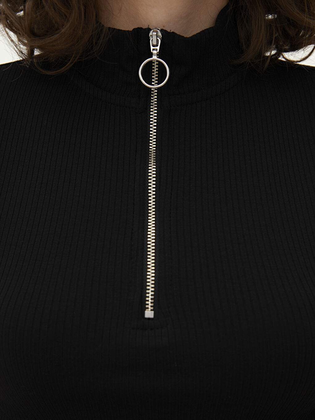 Žena CRNA Majica kratkih rukava-3