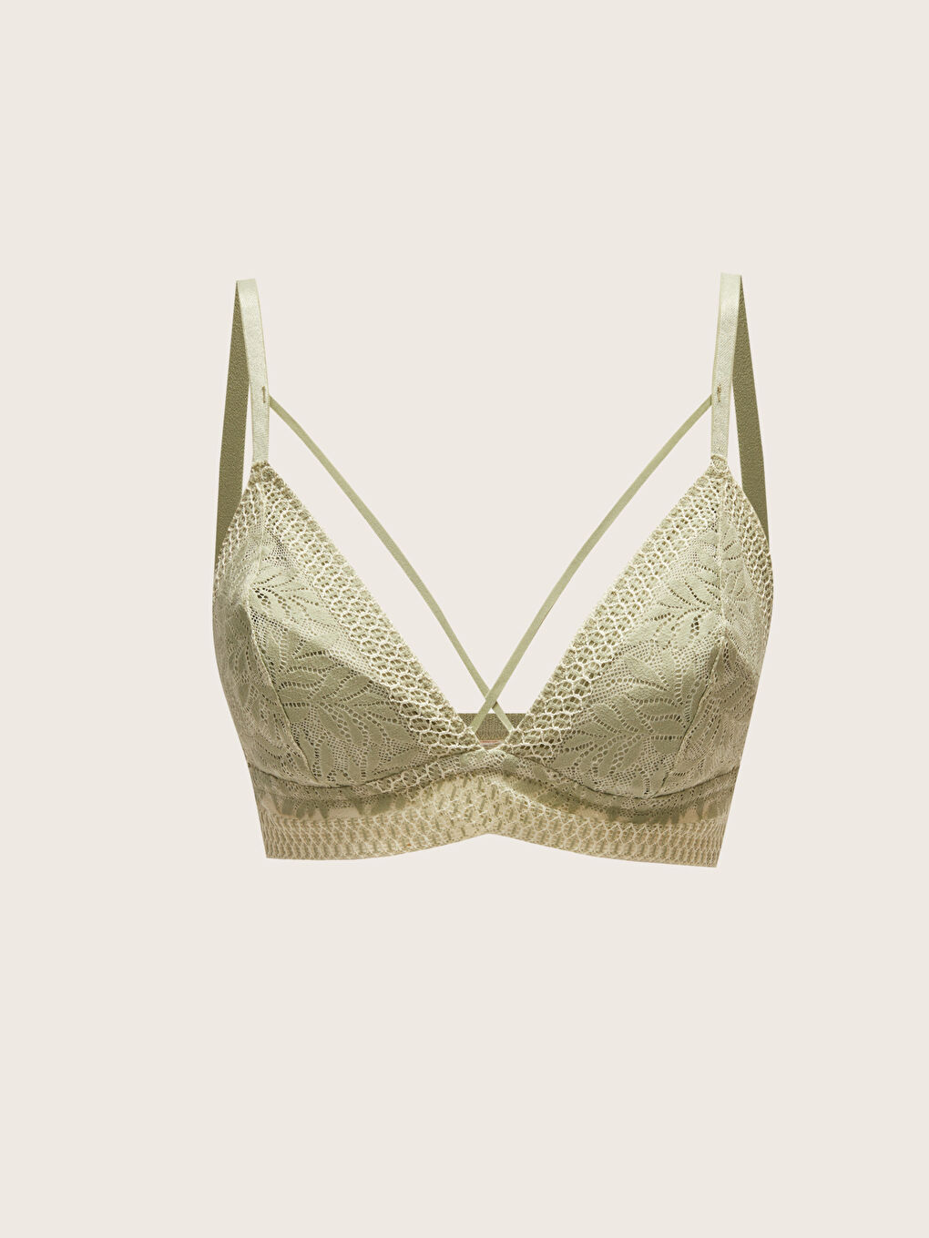 LCW DREAM Yeşil Balensiz Dolgusuz Dantelli Bralet