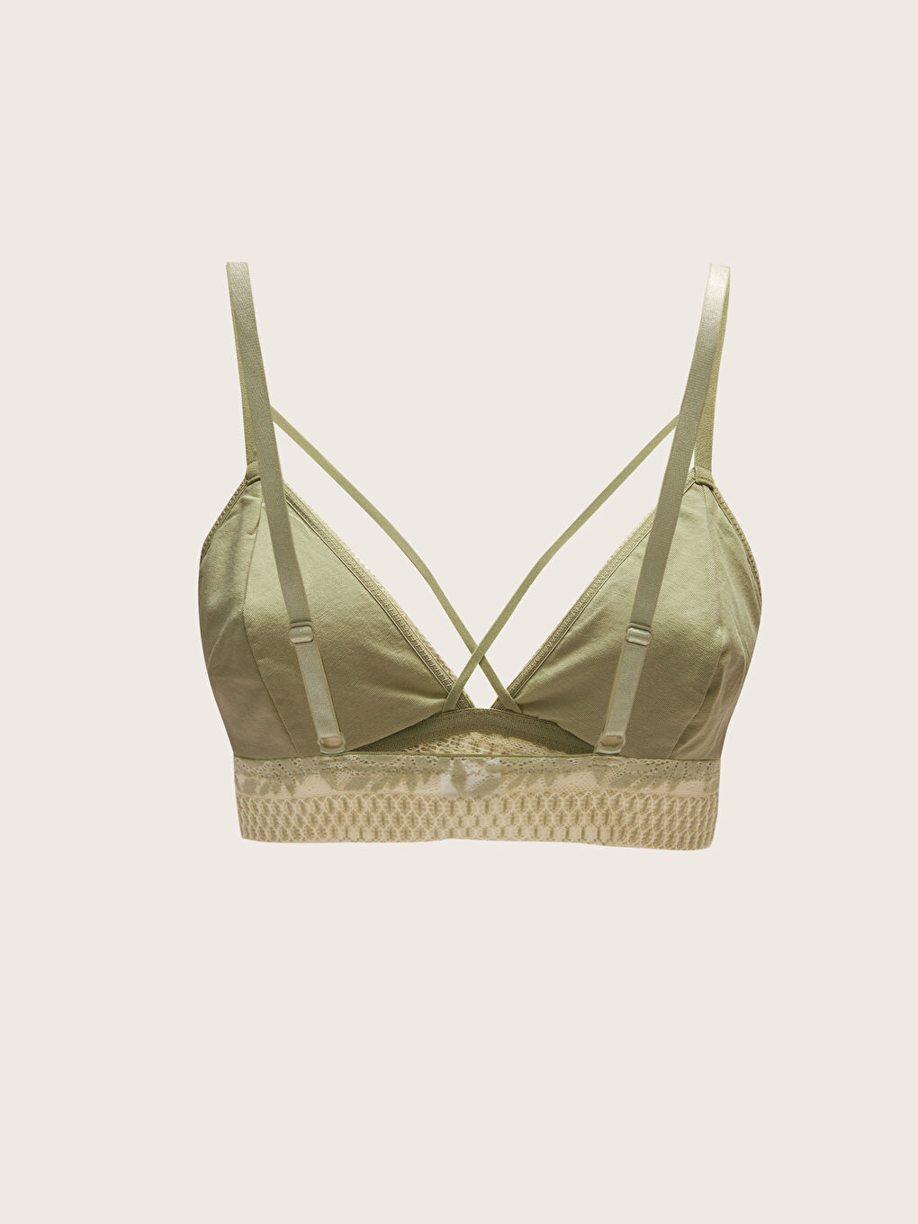 LCW DREAM Yeşil Balensiz Dolgusuz Dantelli Bralet - 1