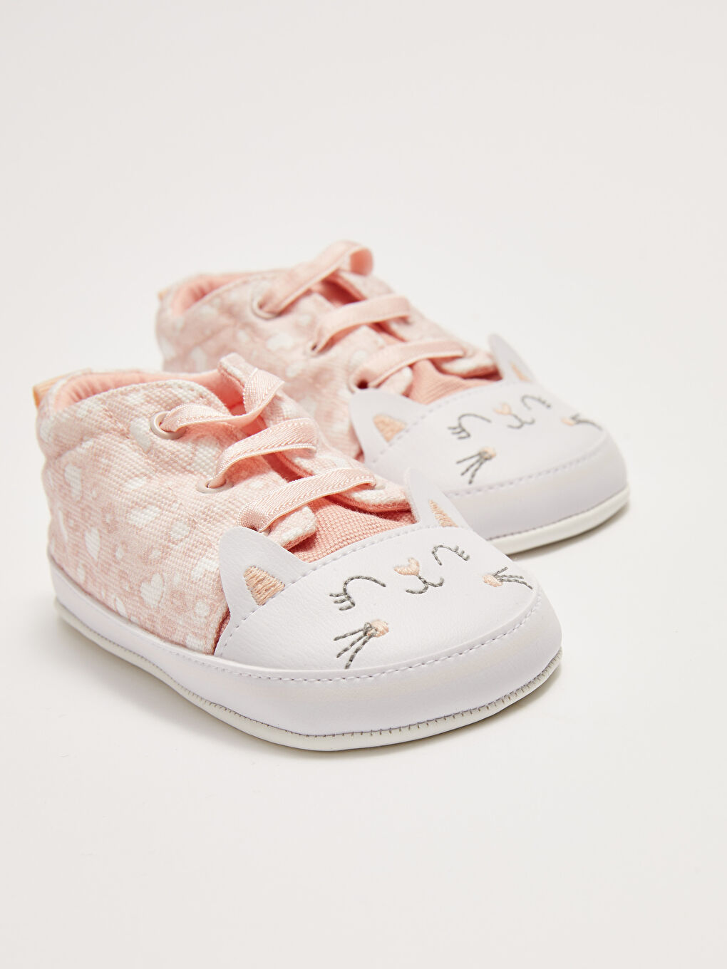 LCW STEPS Embroidered Lace-Up Baby Girl Pre-Toddler Shoes -S2DJ15Z1-FUG