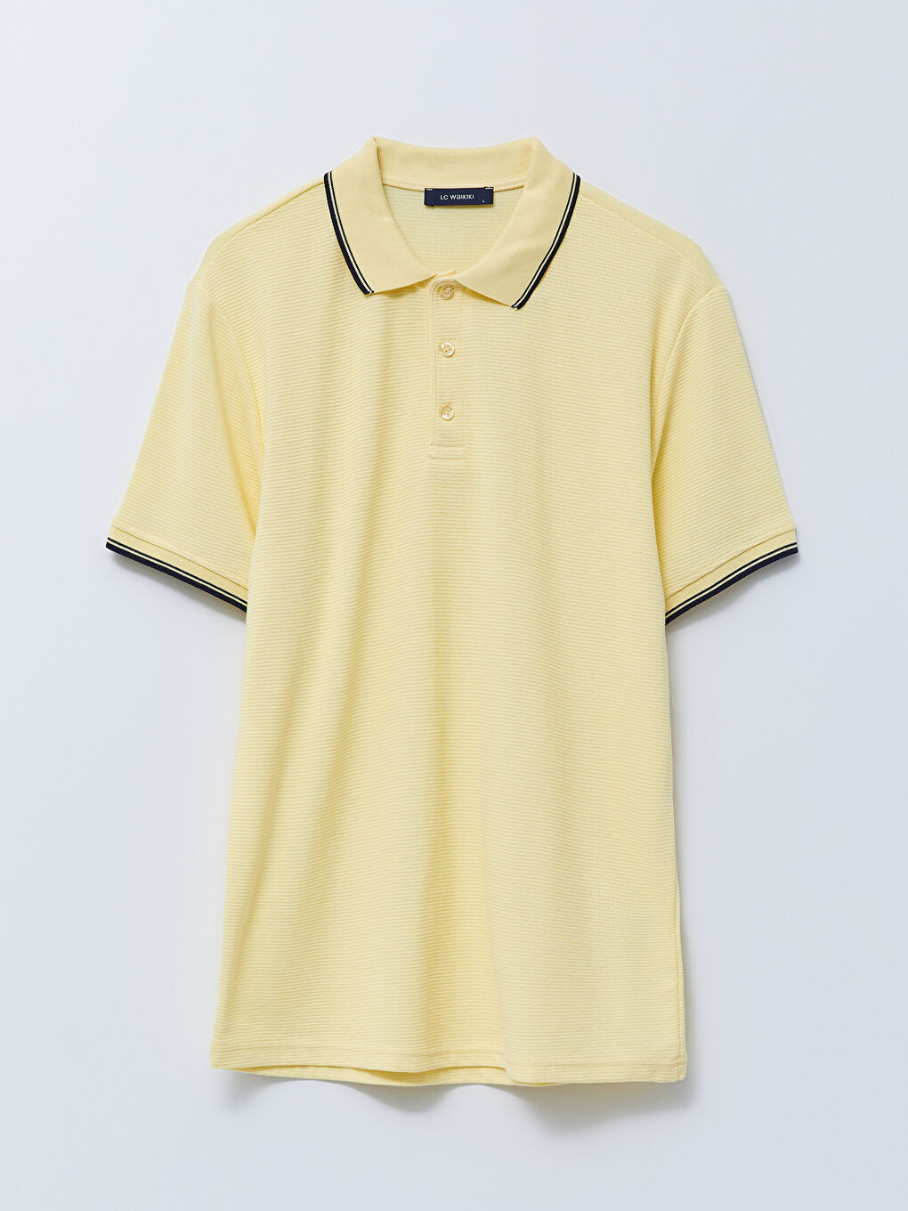 تيشيرت ياقة بولو كم قصير للرجال-5