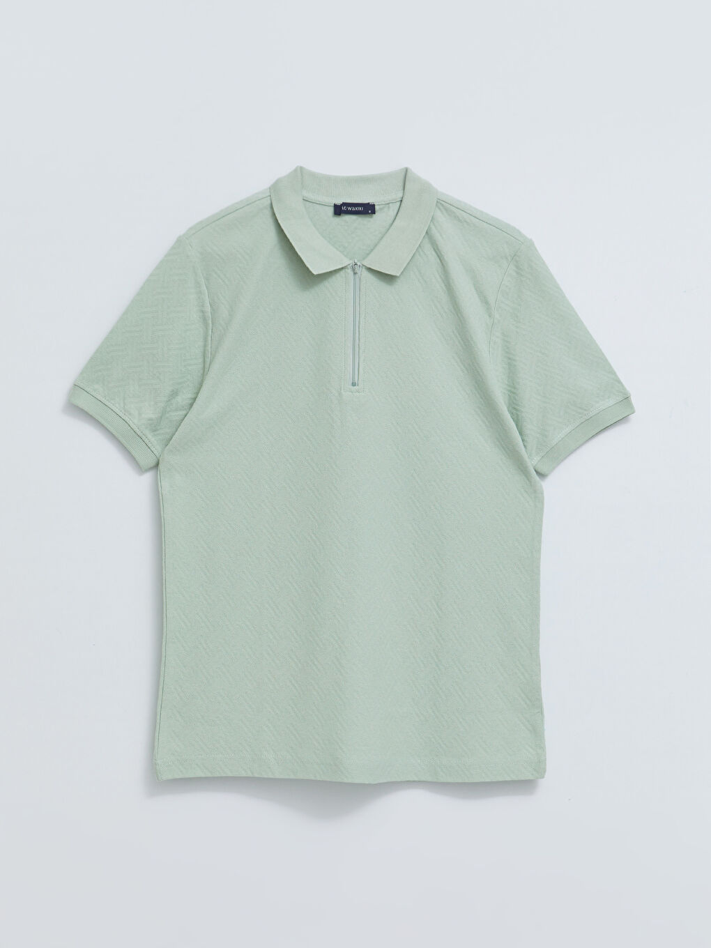 Rollkragen Kurzarm Jersey T-Shirt für Herren-5