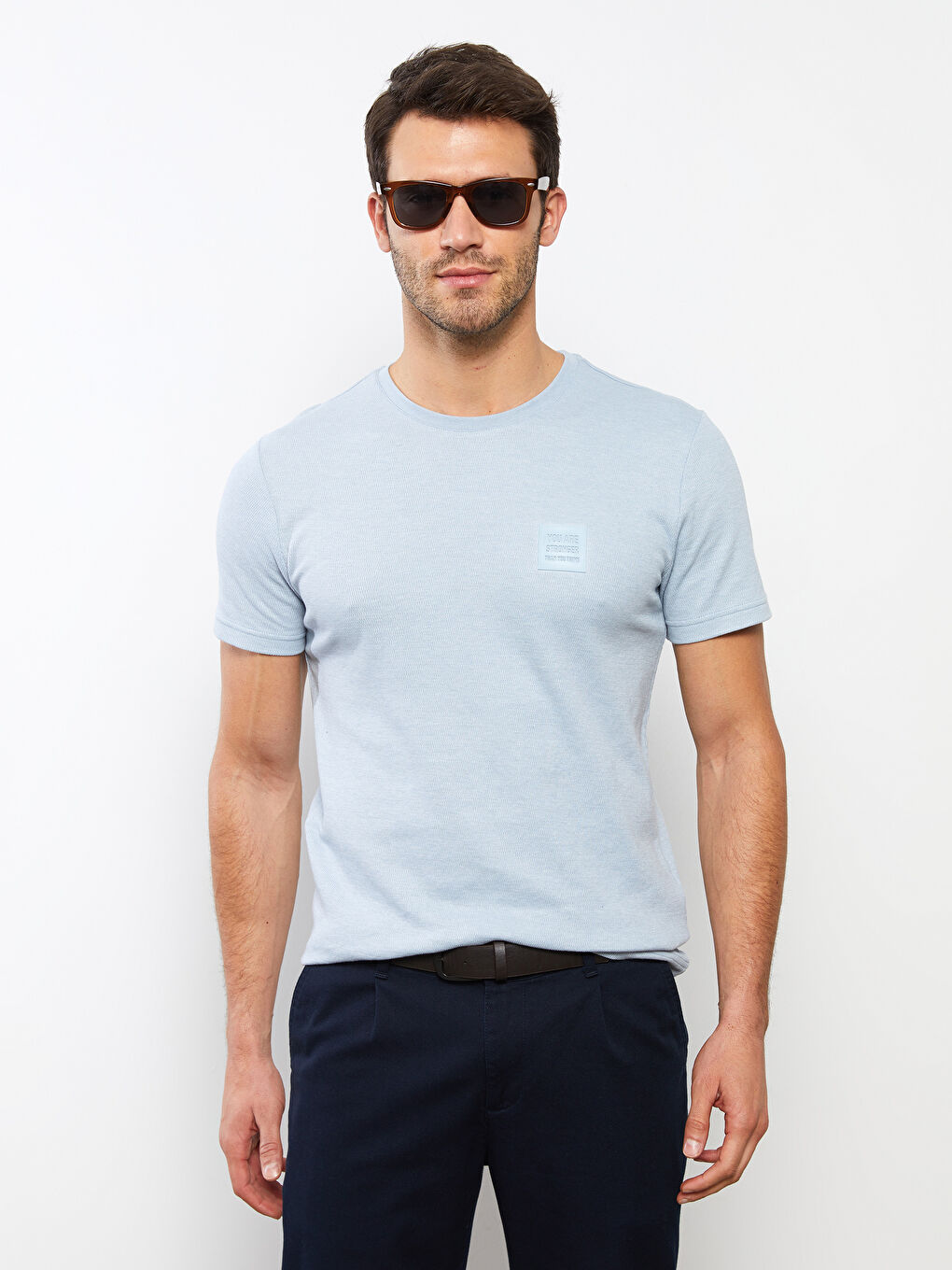 LC Waikiki Crew Neck Short Sleeve Printed Combed Cotton Men's T-shirt -S2DJ41Z8-FFH