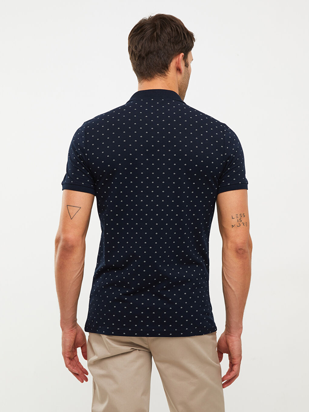 LCWAIKIKI Classic Polo Neck Short Sleeve Patterned Pique Men's T-Shirt -S2DJ51Z8-RFH