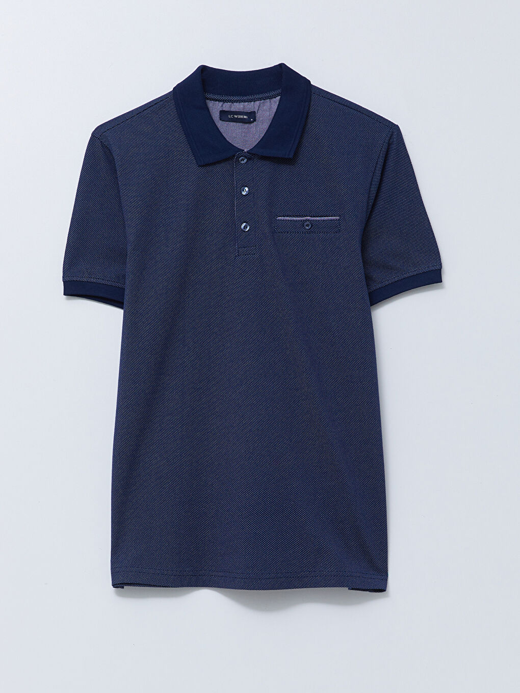 تيشيرت ياقة بولو كم قصير للرجال-5