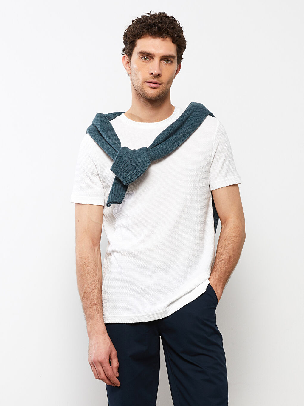 Crew Neck Jersey Men's T-Shirt-1