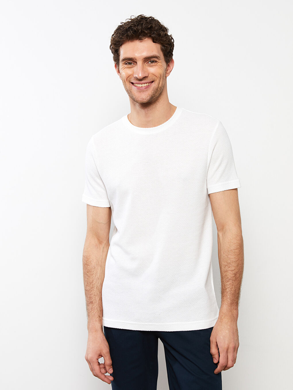 Crew Neck Jersey Men's T-Shirt-2