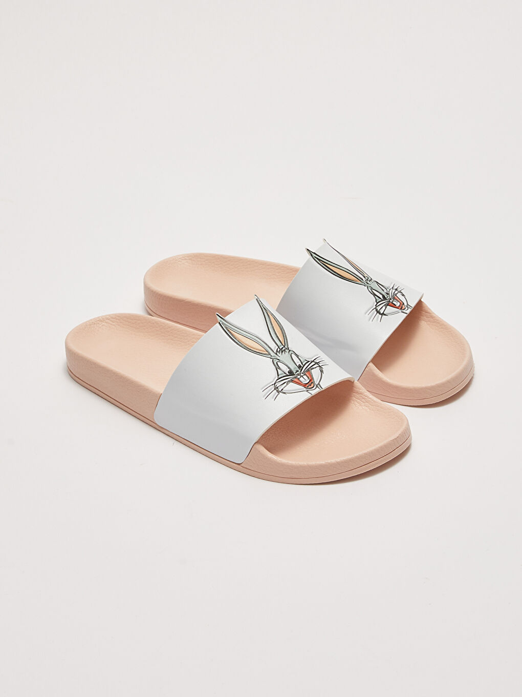 Pembe Bugs Bunny Lisanslı Kadın Terlik