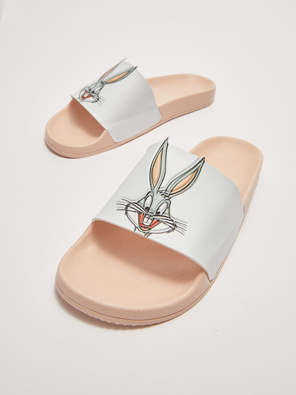 Pembe Bugs Bunny Lisanslı Kadın Terlik-3