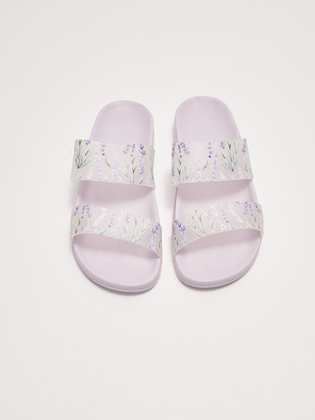 سليبر مطبوع بلون اللافندر مزدوج للسيدات-4