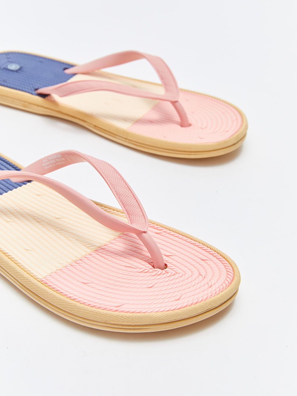 Color Block Flip-Flops Women's Beach Slippers -S2DK75Z8-F9C