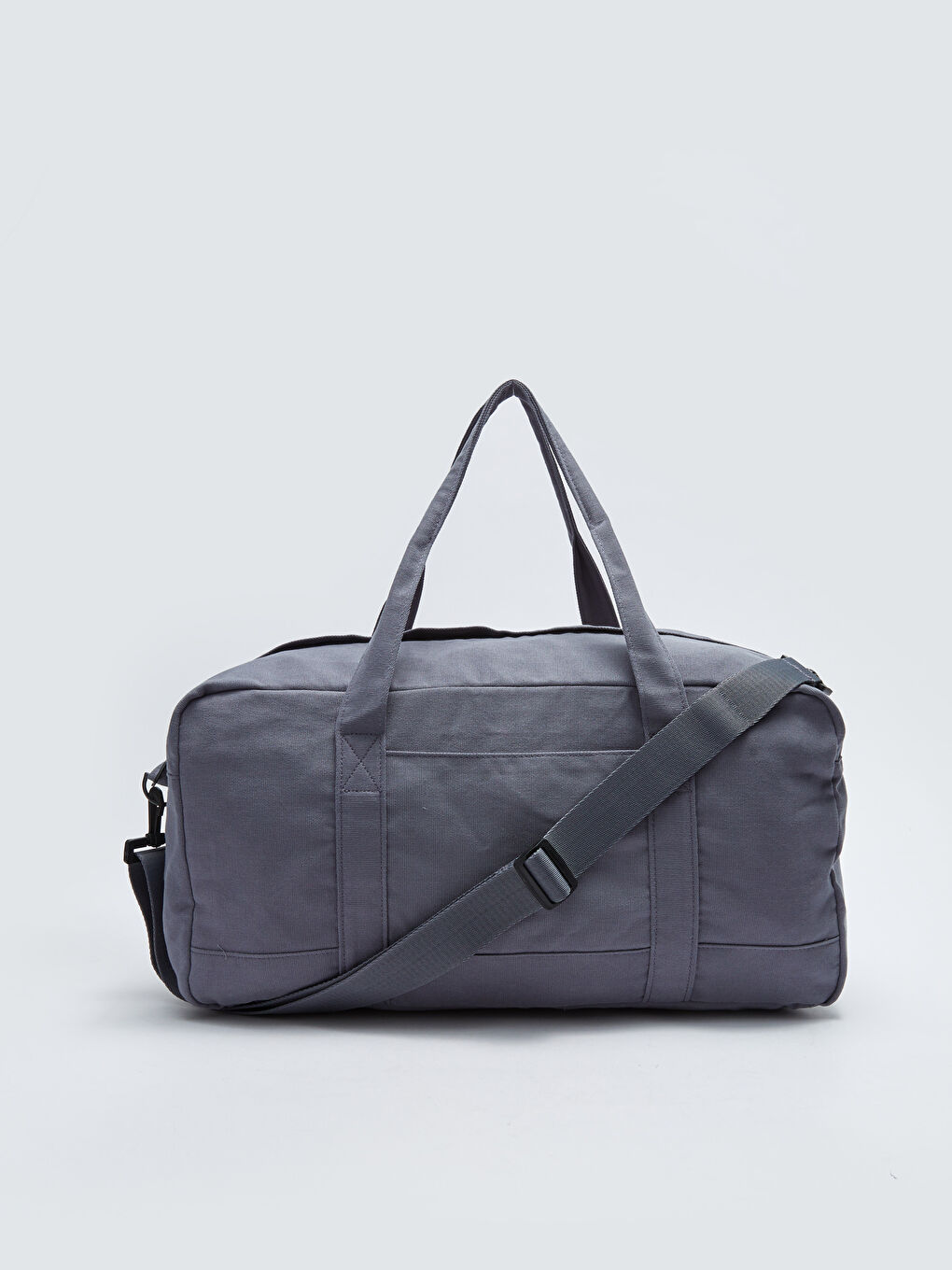 Gri Düz Erkek Kanvas Valiz-2