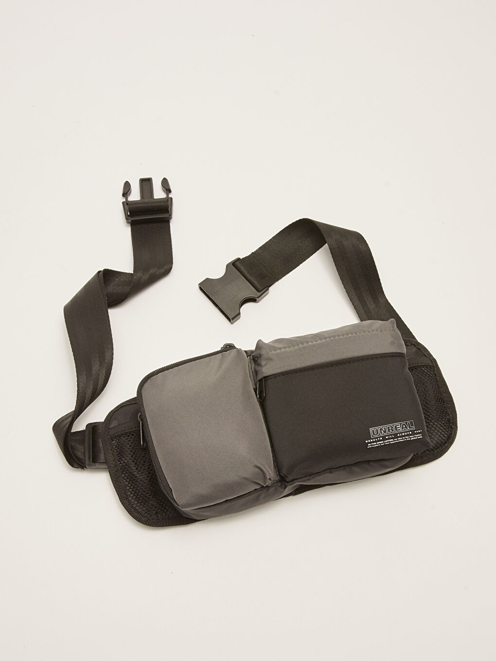 Siyah Renk Bloklu Erkek Bel Çantası-3