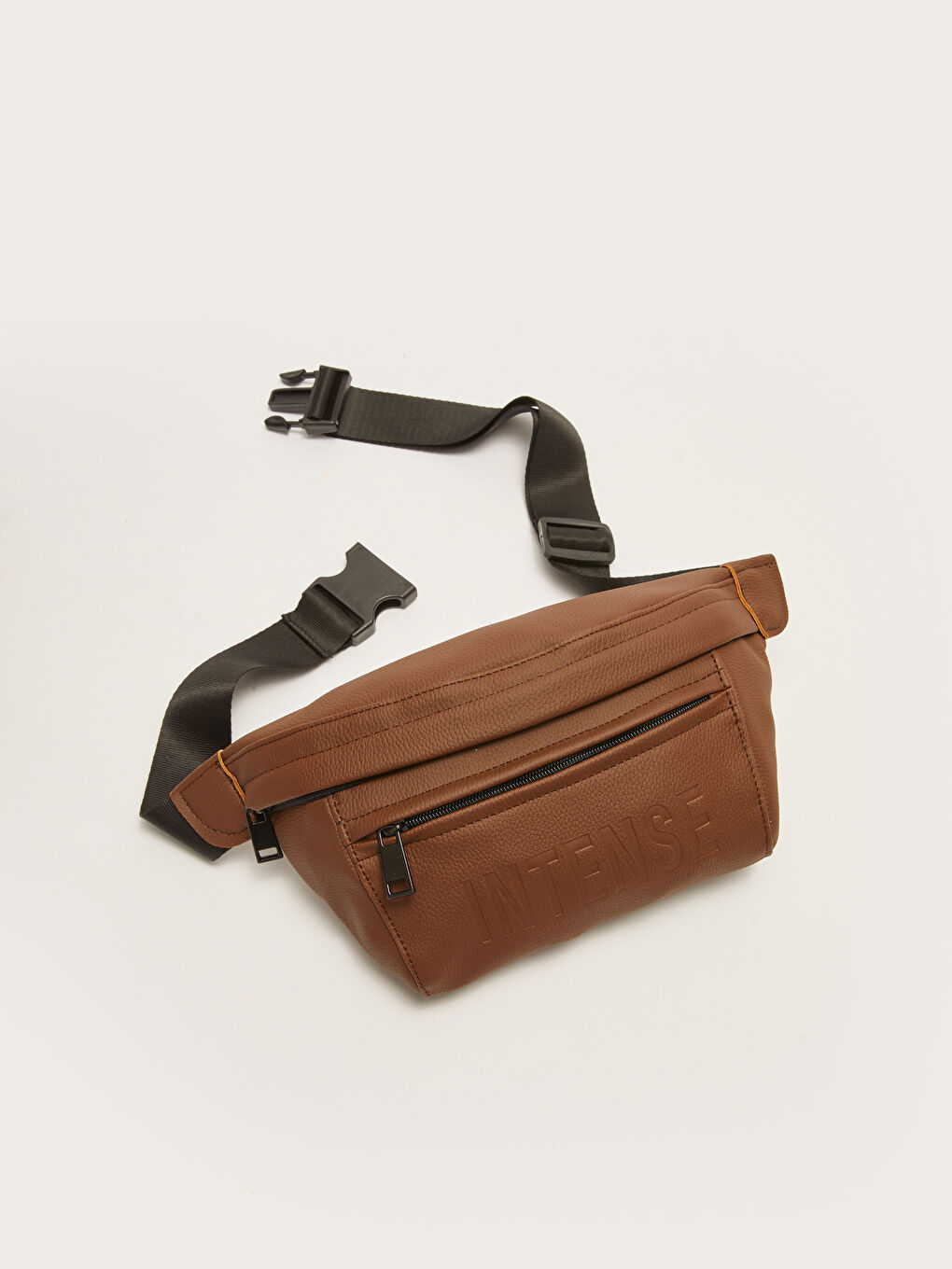 Kahverengi Deri Görünümlü Erkek Bel Çantası-2