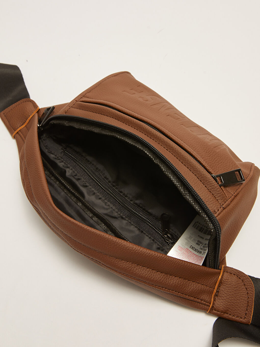 Kahverengi Deri Görünümlü Erkek Bel Çantası-4