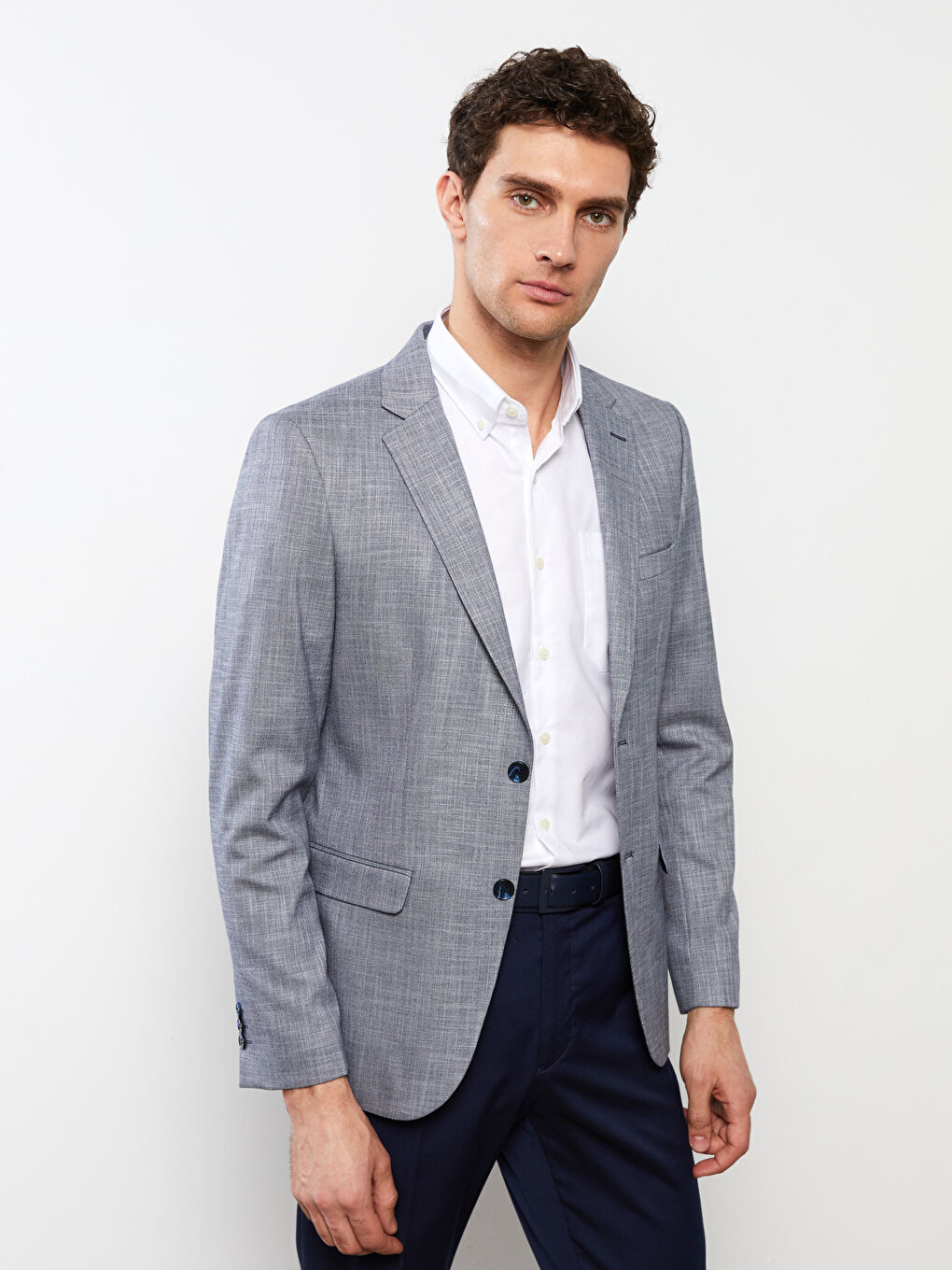 بليزر رجالي بقصة عادية-1