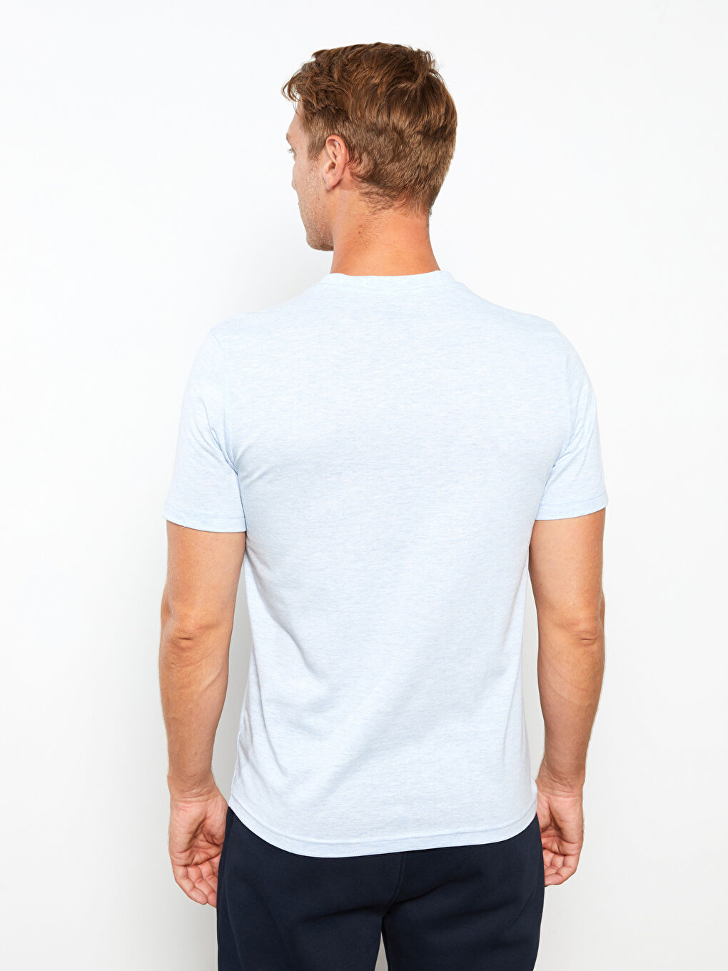 SOUTHBLUE Crew Neck Short Sleeve Printed Combed Cotton Men's T-shirt -S2DL40Z8-L8Y