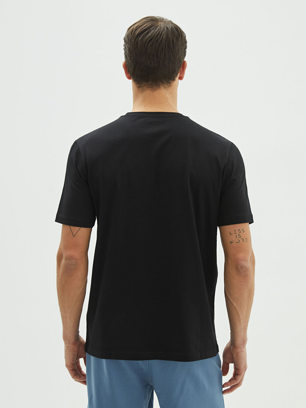 Crew Neck Short Sleeve Printed Combed Cotton Men's T-shirt-4