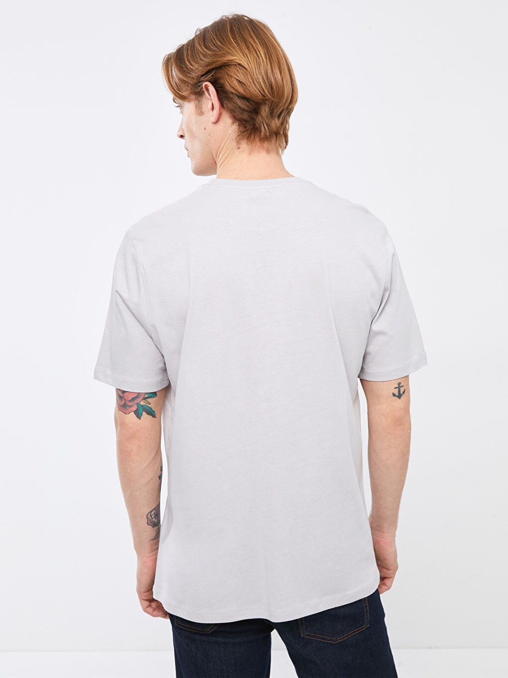 SOUTHBLUE Crew Neck Short Sleeve Printed Combed Cotton Men's T-shirt -S2DL42Z8-JSB
