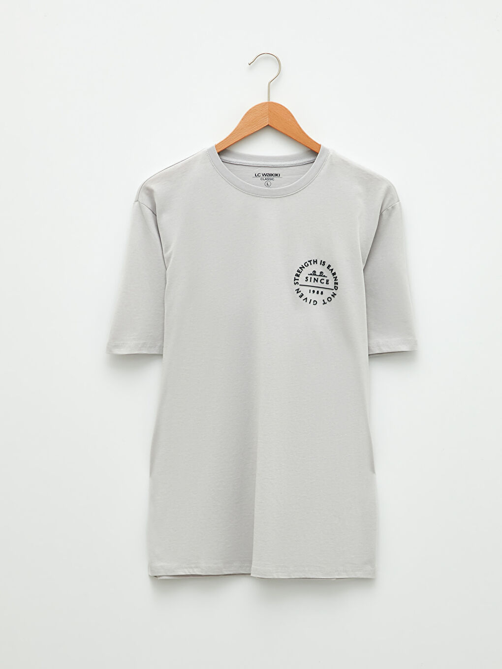 SOUTHBLUE Crew Neck Short Sleeve Printed Combed Cotton Men's T-shirt -S2DL42Z8-JSB