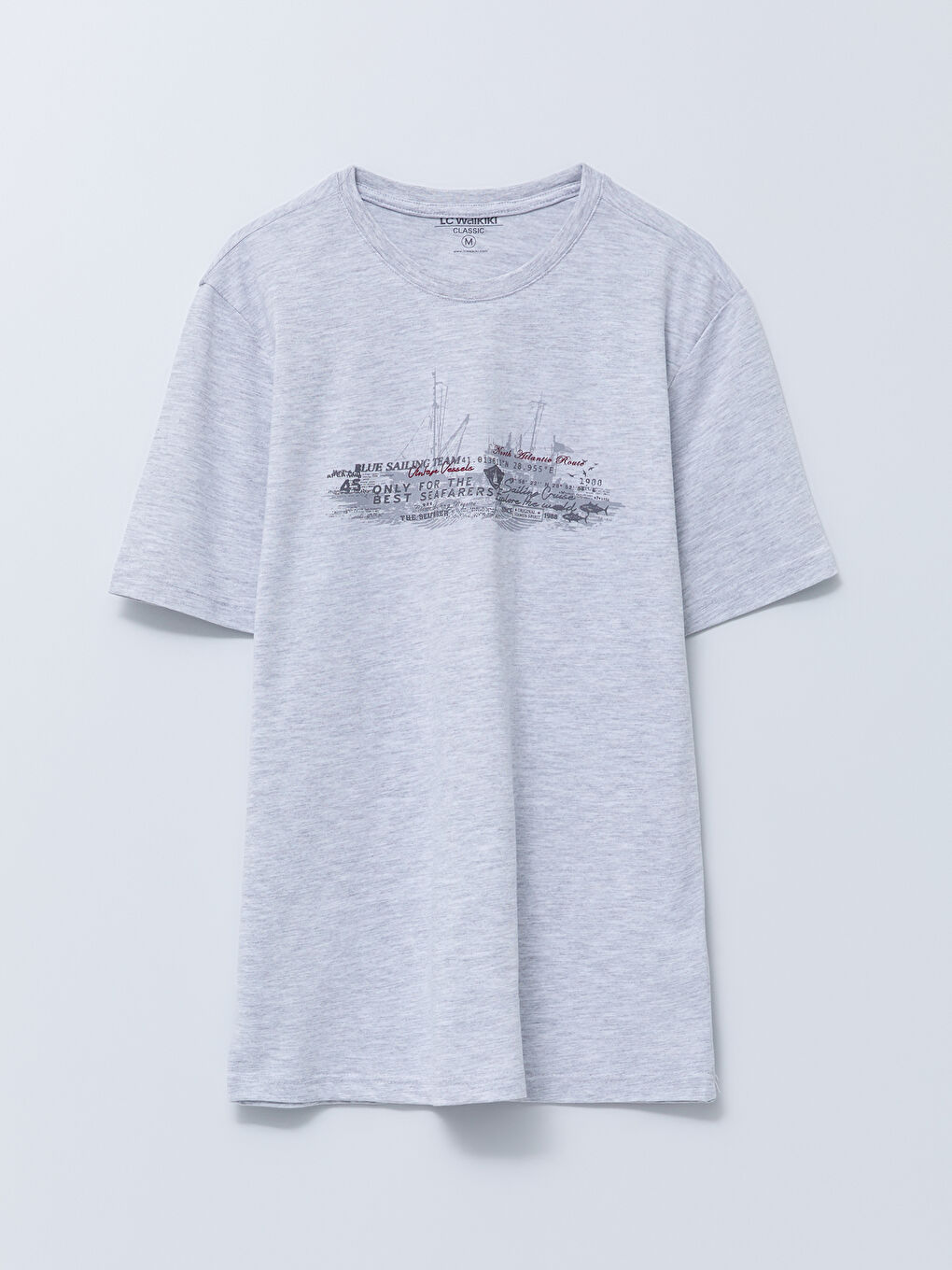 SOUTHBLUE Crew Neck Short Sleeve Printed Combed Cotton Men's T-shirt -S2DL46Z8-DFL