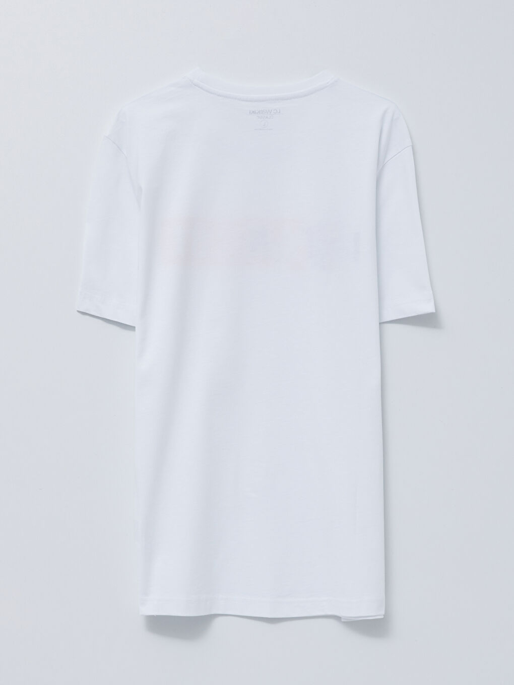 Beyaz Bisiklet Yaka Kısa Kollu İstanbul Baskılı Penye Erkek Tişört-6