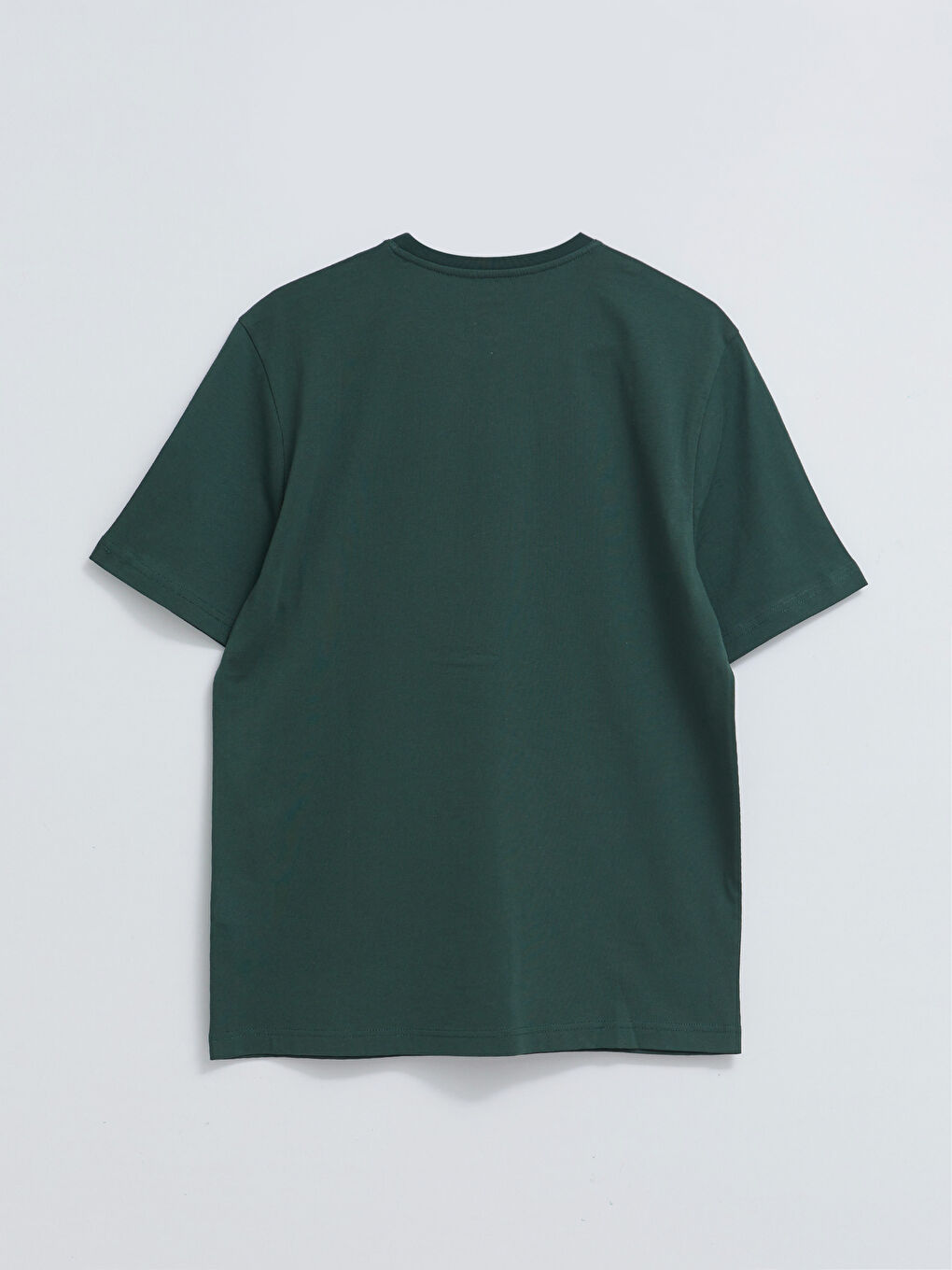 Yeşil Bisiklet Yaka Kısa Kollu Baskılı Penye Erkek Tişört-6