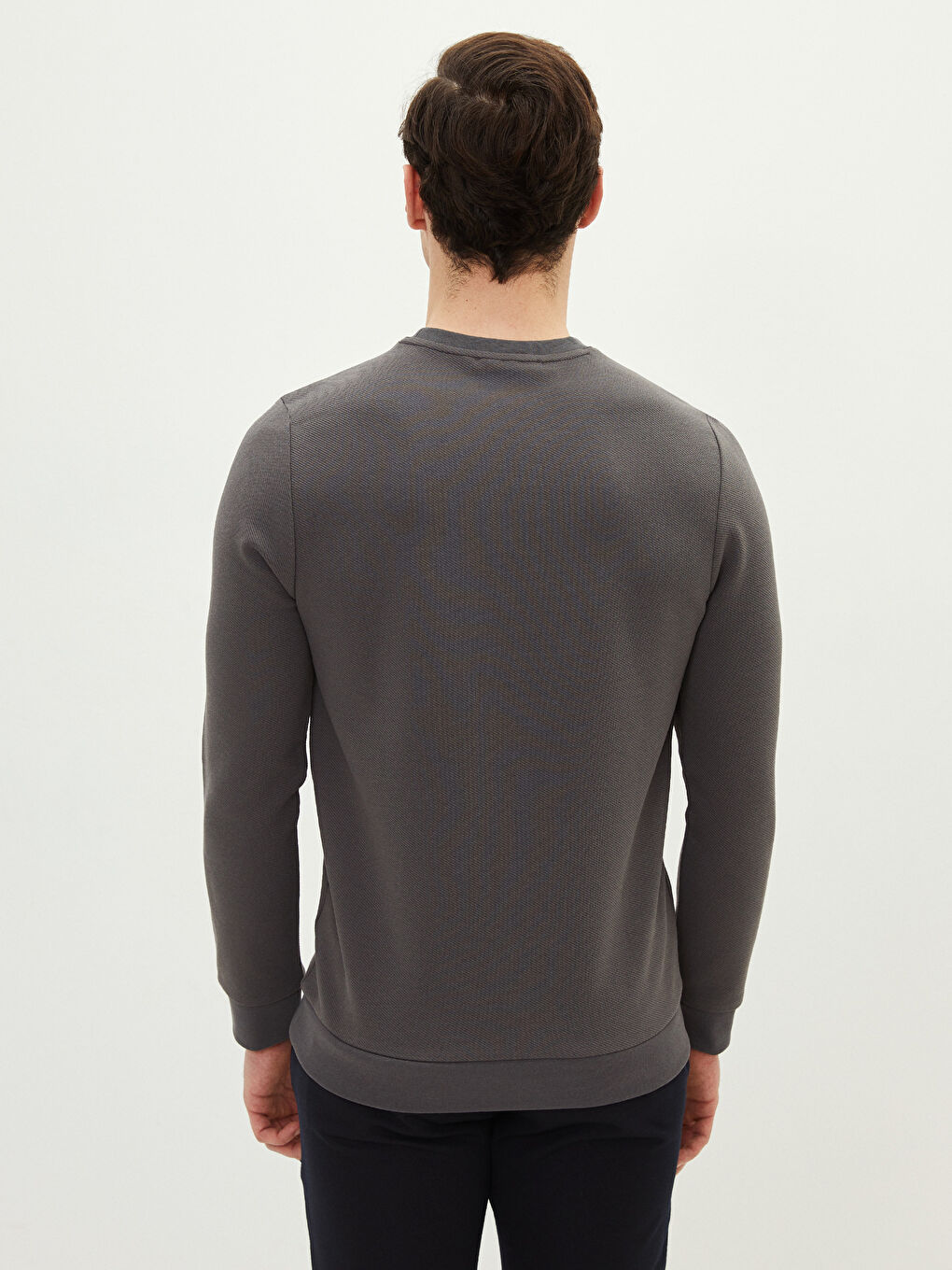 Crew Neck Long Sleeve Printed Men's Sweatshirt-4