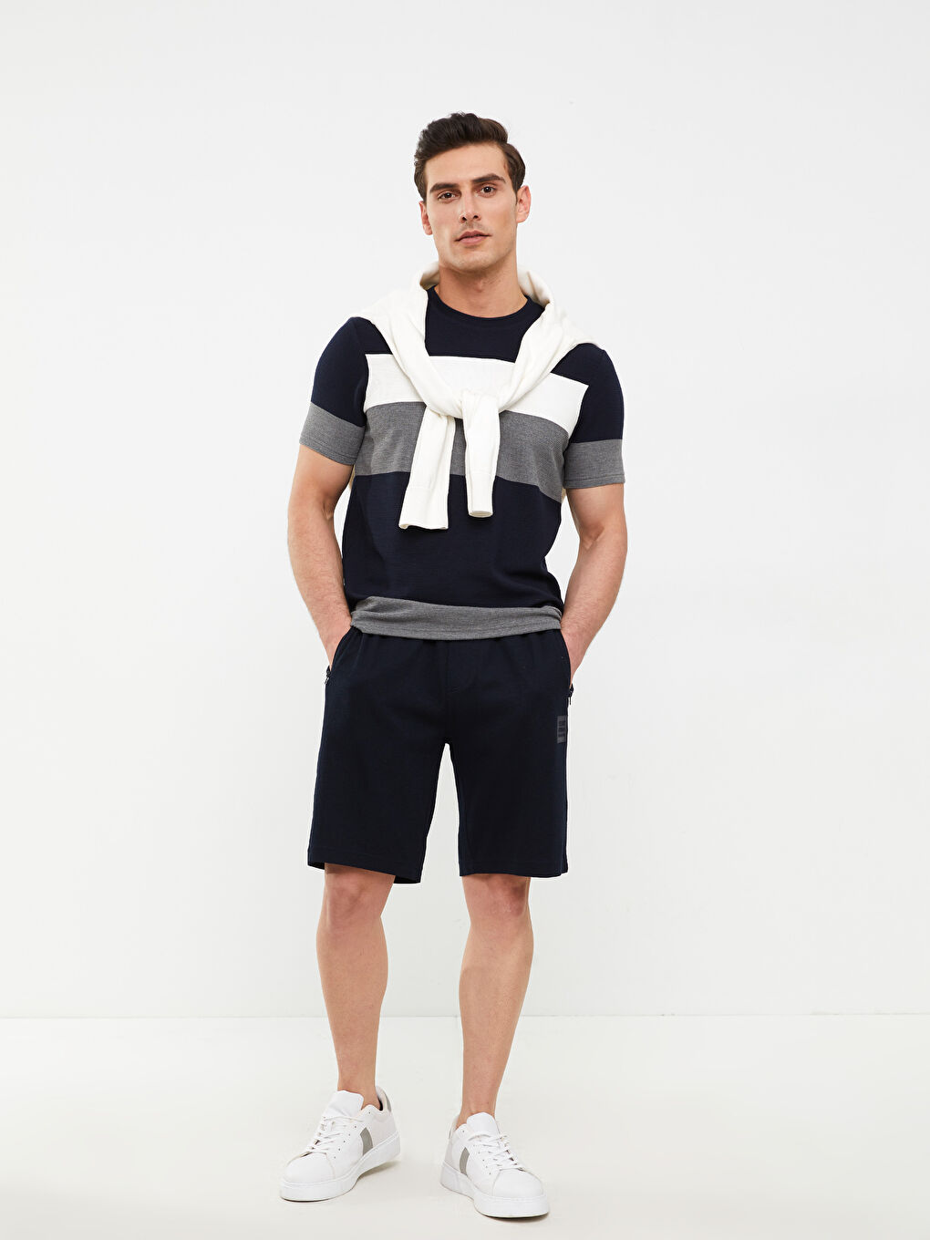 LCWAIKIKI Classic Regular Fit Pique Men's Shorts -S2DM08Z8-RFH