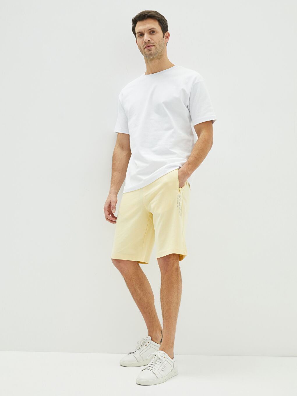 Sarı Standart Kalıp Erkek Şort