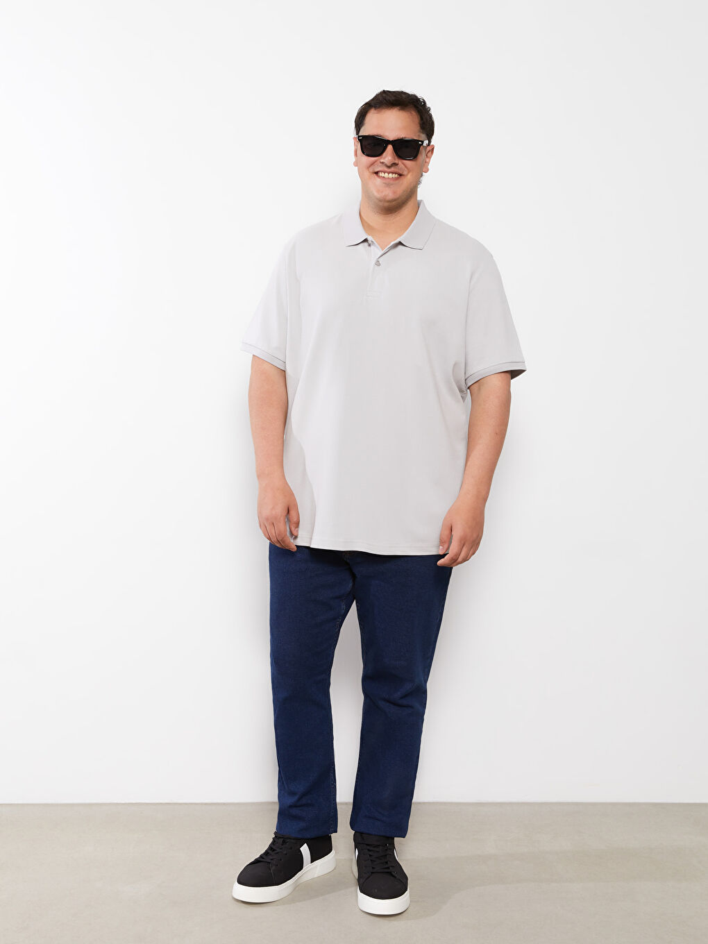 Polo Neck Short Sleeve Pique Men's T-Shirt