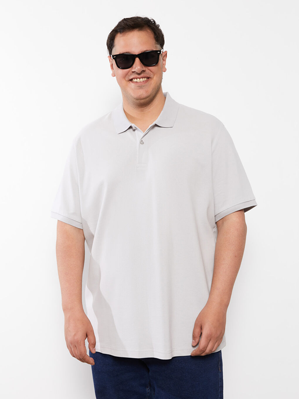 Polo Neck Short Sleeve Pique Men's T-Shirt-1