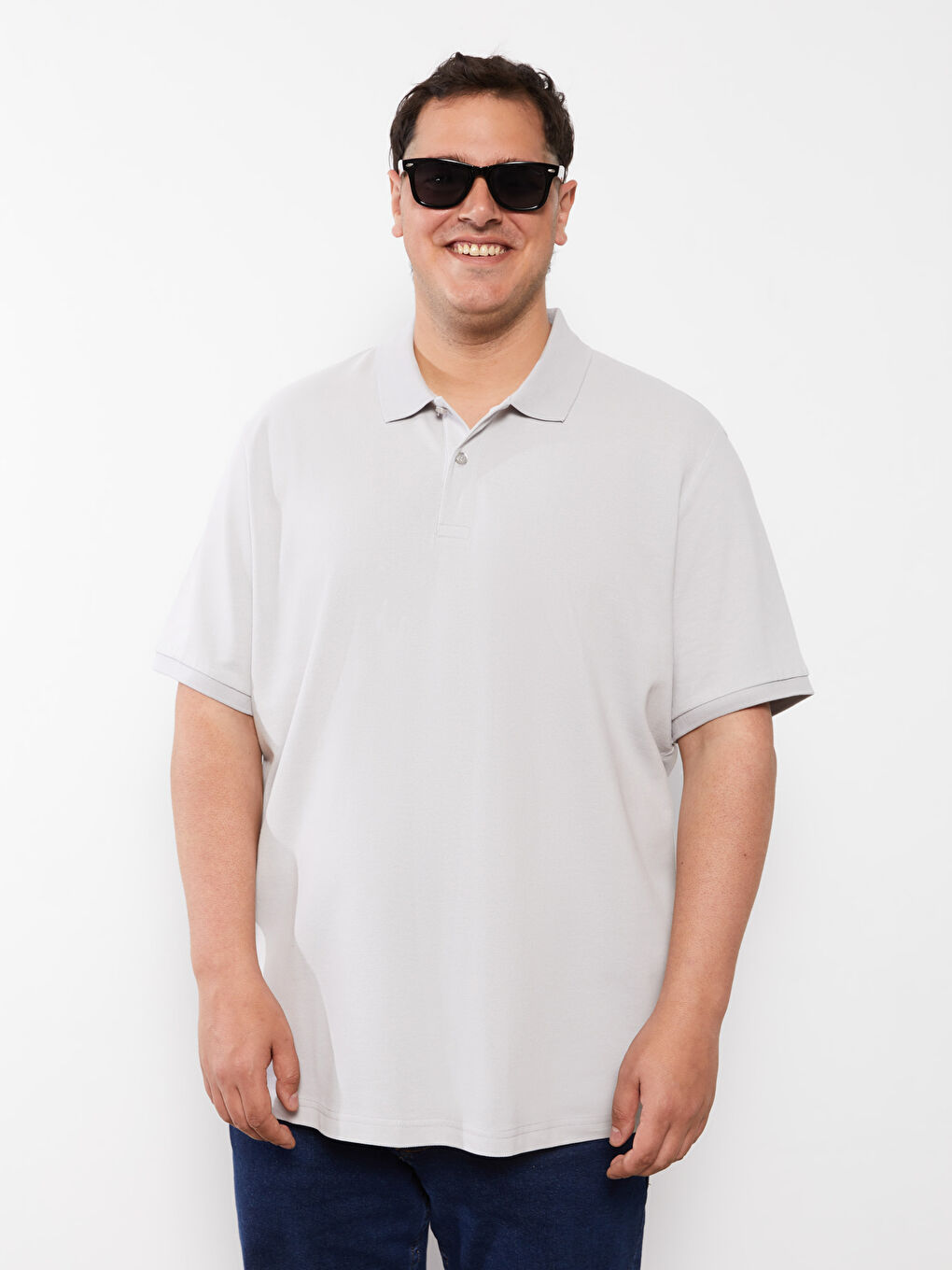 Polo Neck Short Sleeve Pique Men's T-Shirt-2