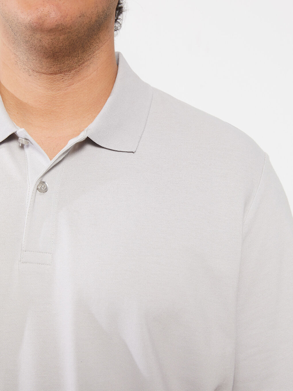 Polo Neck Short Sleeve Pique Men's T-Shirt-3