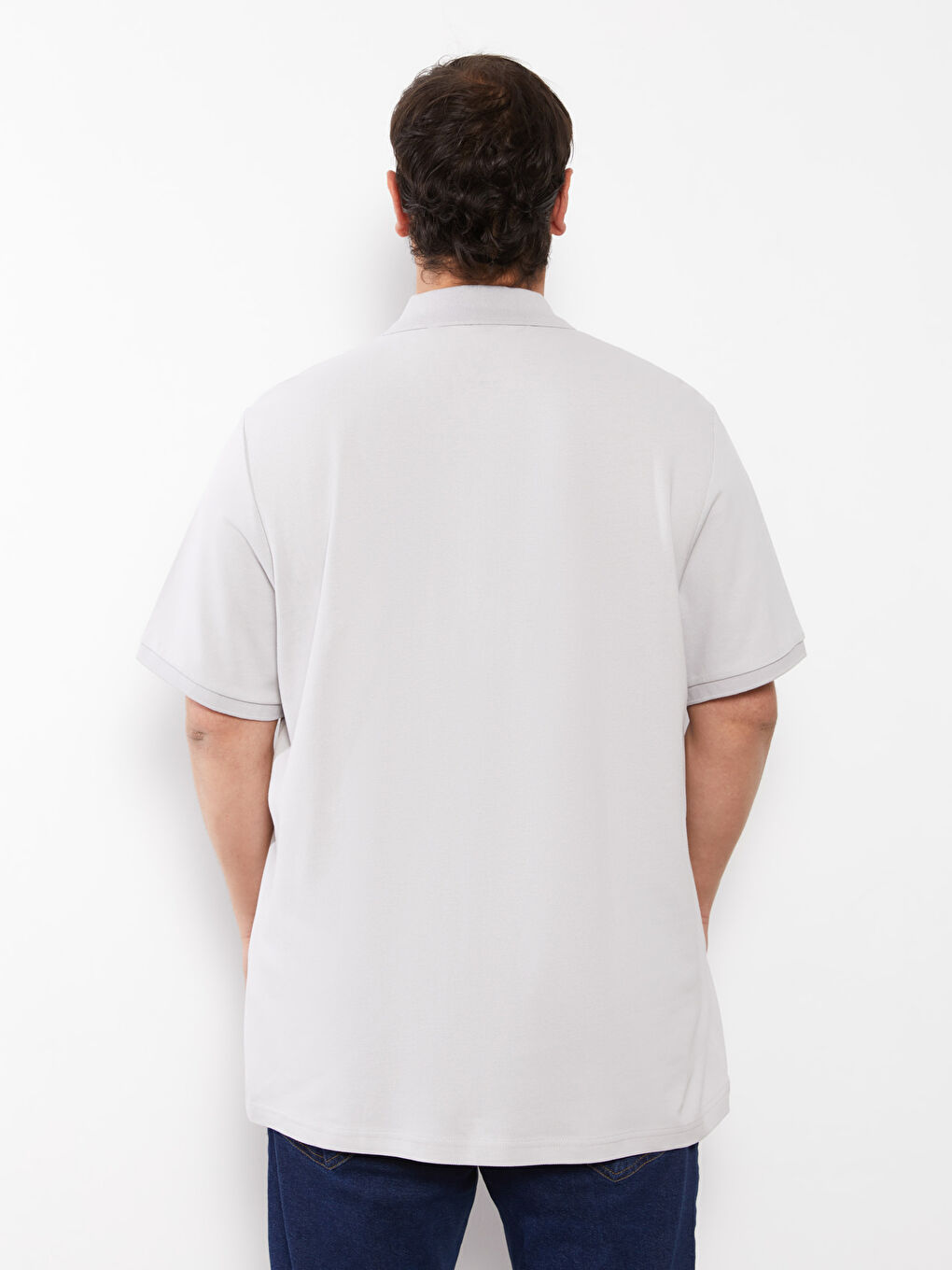 Polo Neck Short Sleeve Pique Men's T-Shirt-4