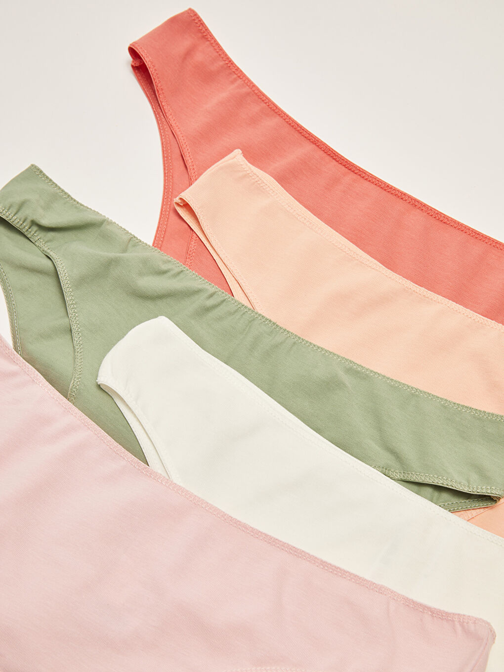 Mercan Düz Bikini Külot 5'li-2