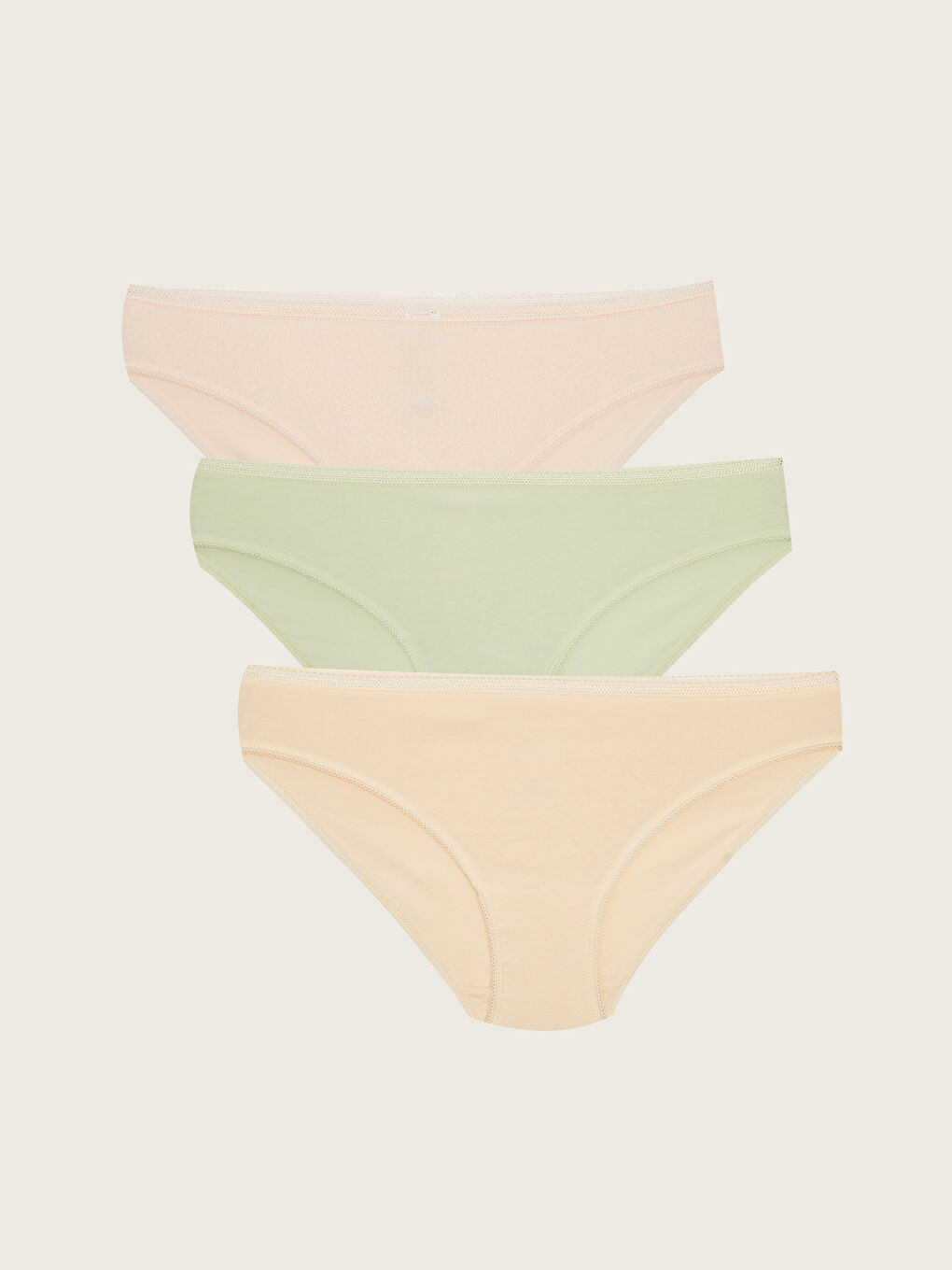 Узорчатые трусики бикини, комплект из 3-х штук