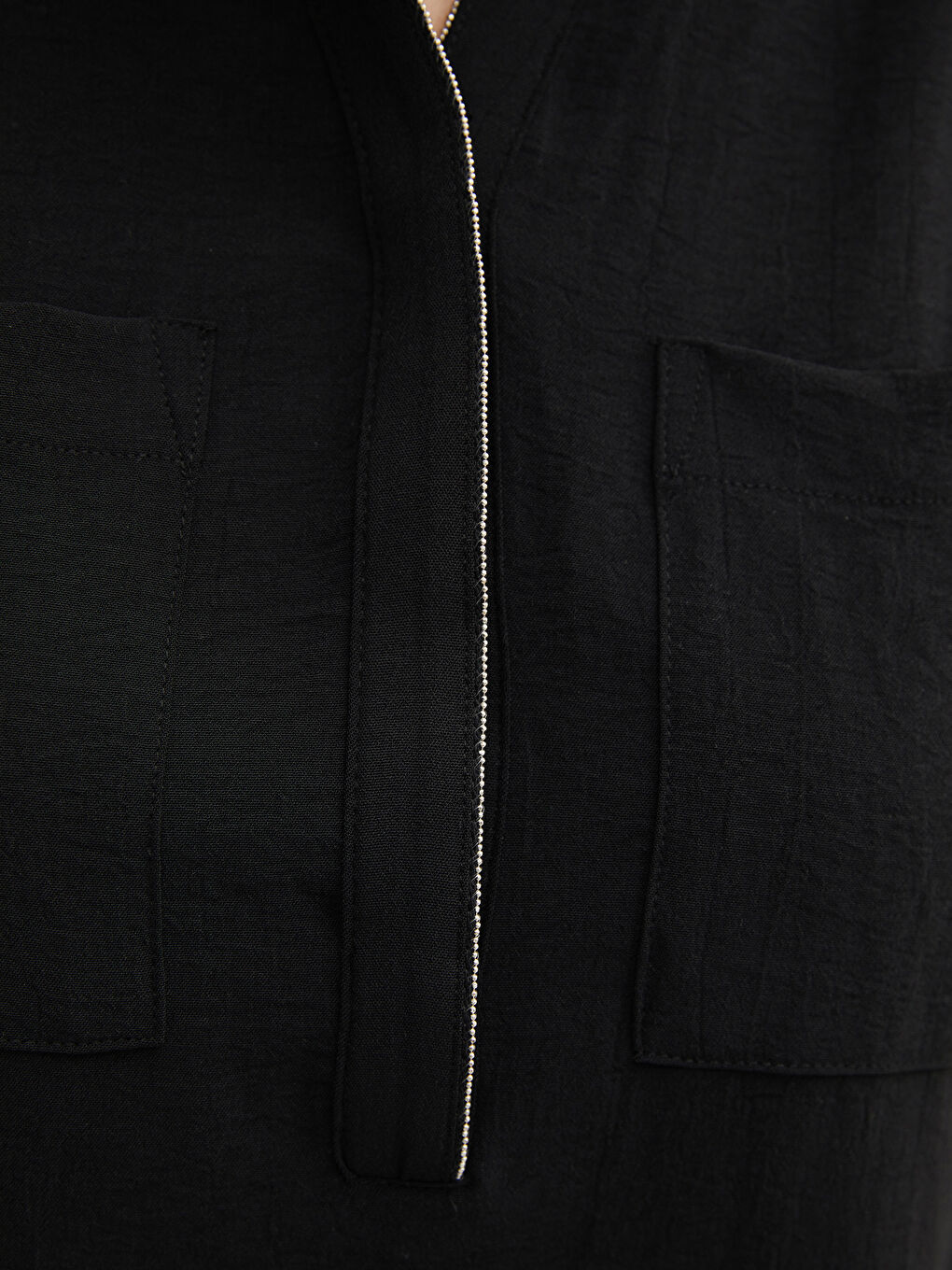 Women's Notch Neck Plain Blouse-2