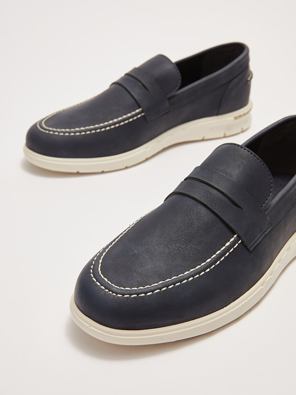 Lacivert Kalın Taban Erkek Klasik Ayakkabı-2