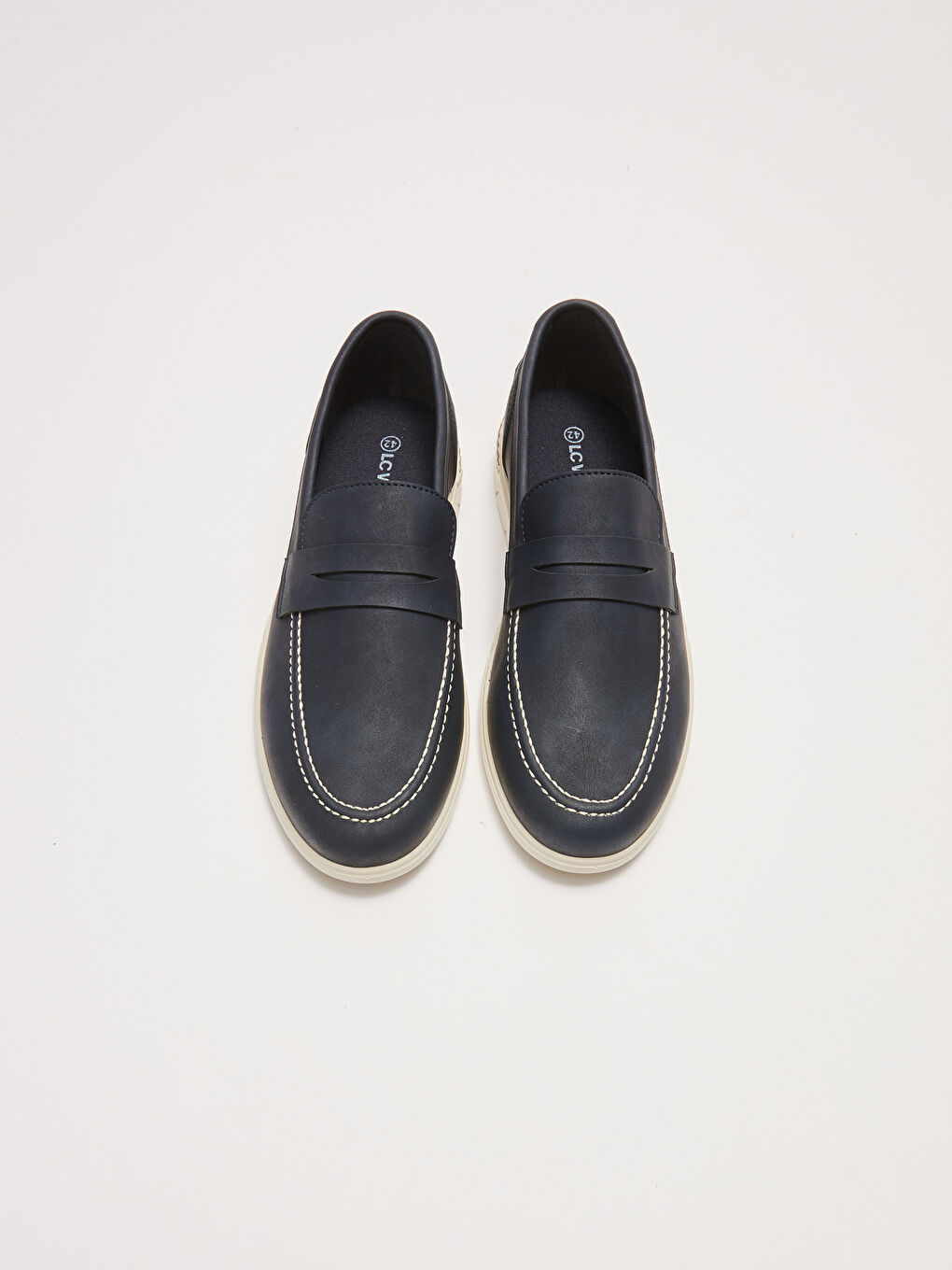 Lacivert Kalın Taban Erkek Klasik Ayakkabı-5