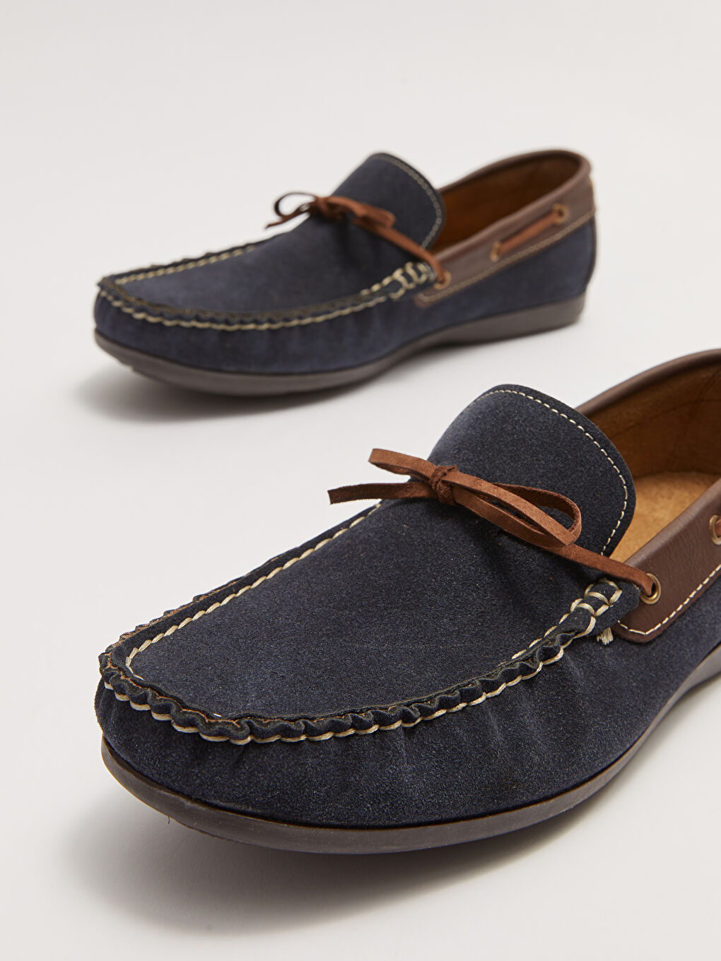 Lacivert Bağcık Detaylı Erkek Klasik Ayakkabı-2