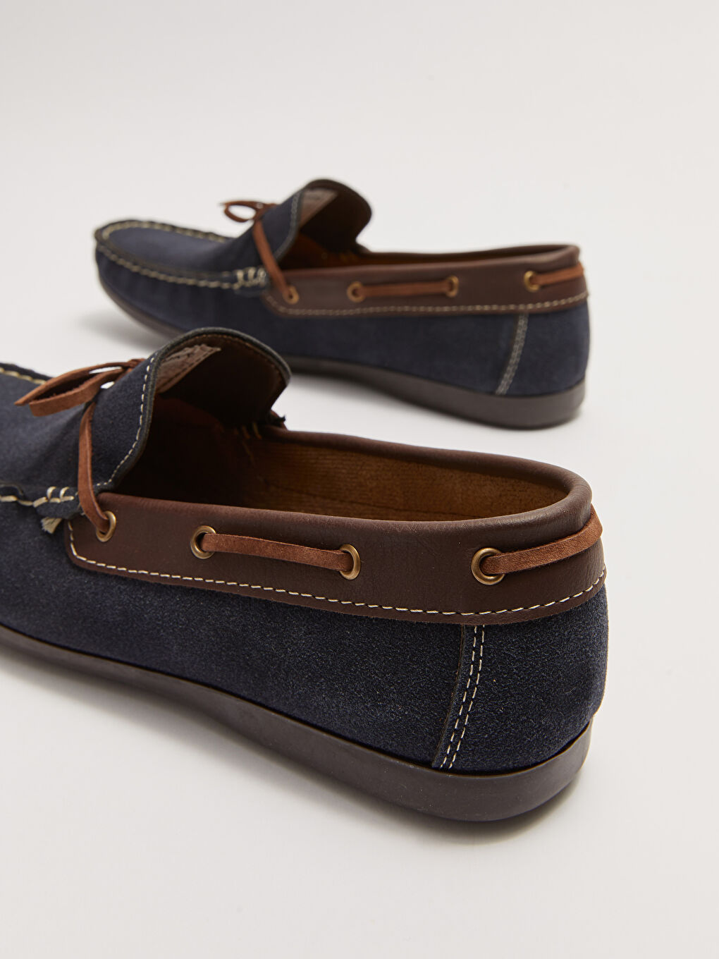 Lacivert Bağcık Detaylı Erkek Klasik Ayakkabı-4