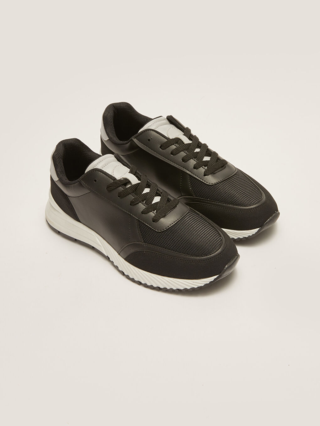 Color Block Lace-Up Men's Sneakers-3