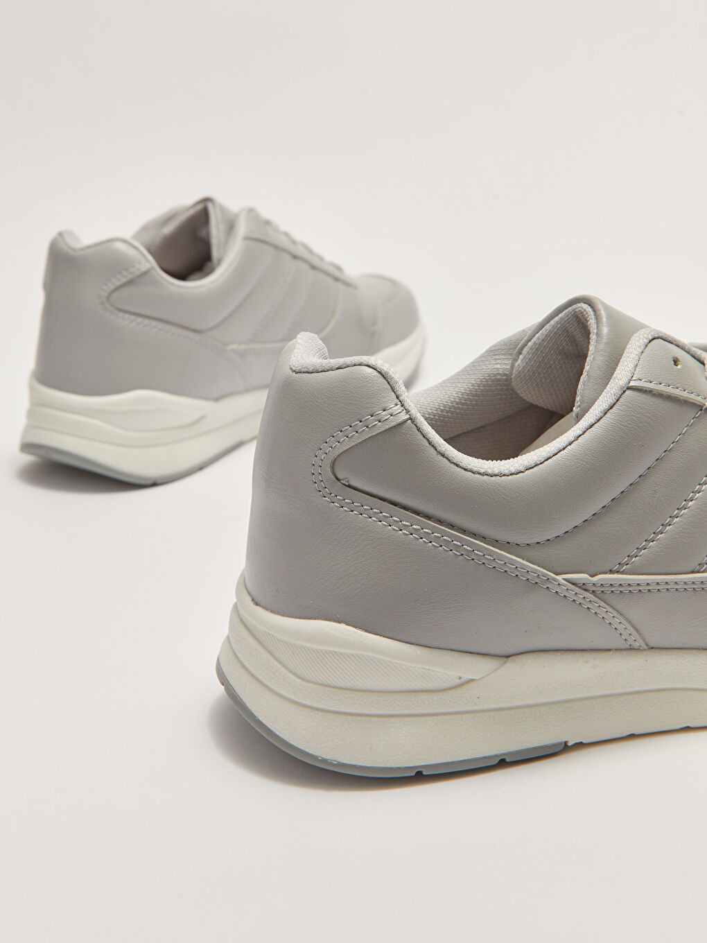 Gri Bağcıklı Erkek Spor Ayakkabı-4