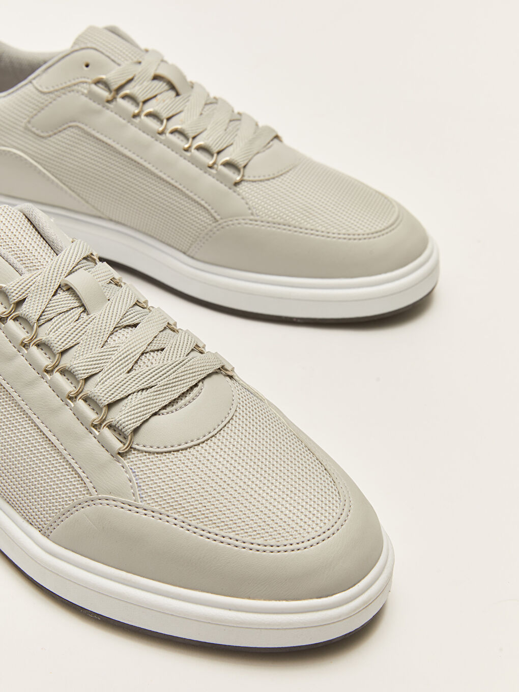 Gri Bağcıklı Erkek Spor Ayakkabı-5