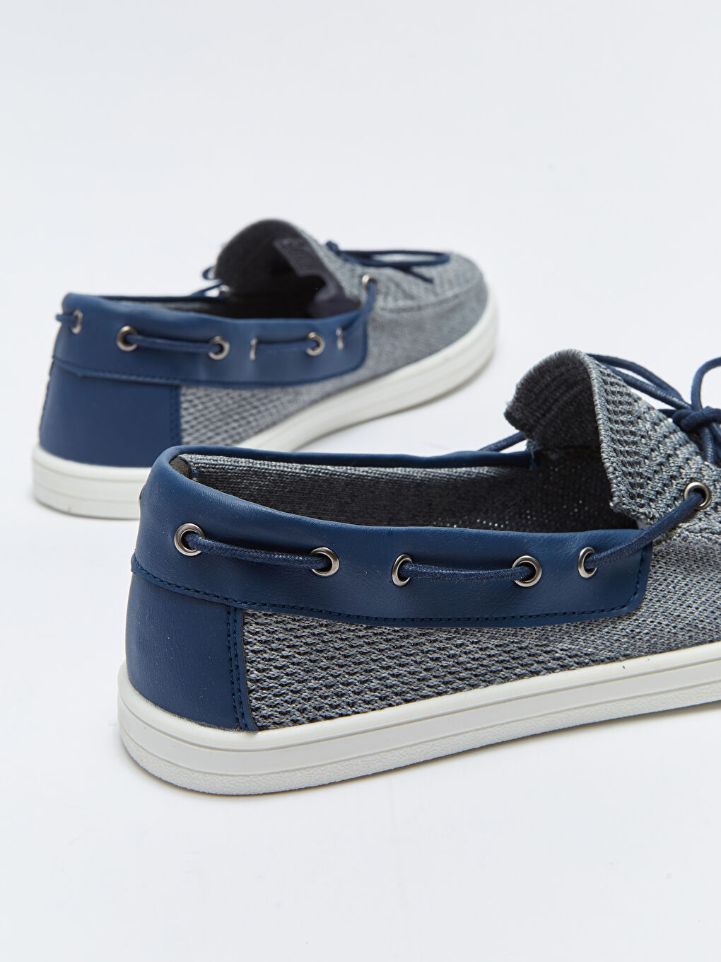 Gri Bağcık Detaylı Dekoratif Dikişli Erkek Loafer Ayakkabı-4