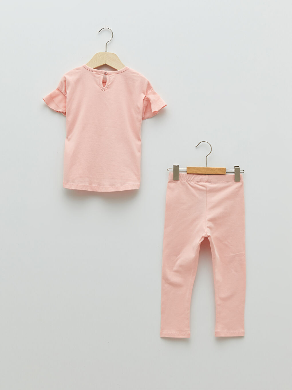 LCW baby Ensemble T-Shirt et Legging Bébé Fille Imprimé Col Rond Manches Courtes Lot de 2 -S2DN86Z1-G7Z