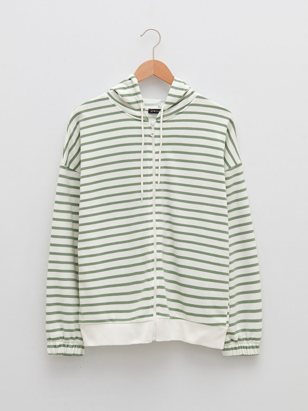 LCW Vision Hooded Striped Long Sleeve Women's Sports Cardigan -S2DN89Z8-LFT